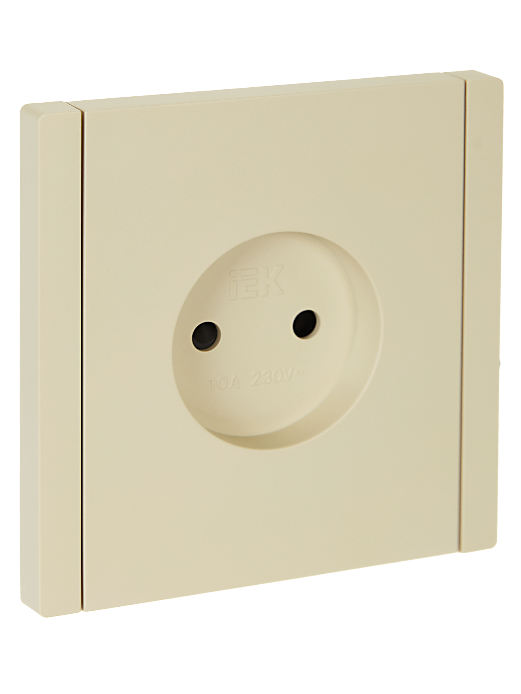 FORTE&PIANO Розетка 1-местная без заземления с защитными шторками винтовое крепление 10А FP417 ваниль IEK FP-R13-10-K10
