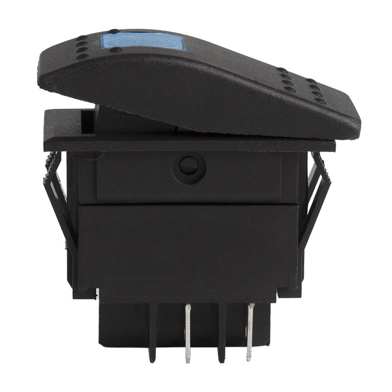 Выключатель клавишный 24V 35А (4с) ON-OFF синий с подсветкой  REXANT - Фото 2