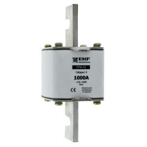 Плавкая вставка ППН-41 1250/800А габарит 4 EKF fus-41/1250/800