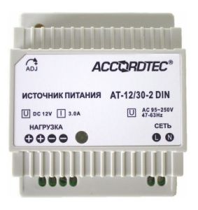 Блок стабилизированного питания AT-12/30-2 DIN AT-12/30-2-DIN