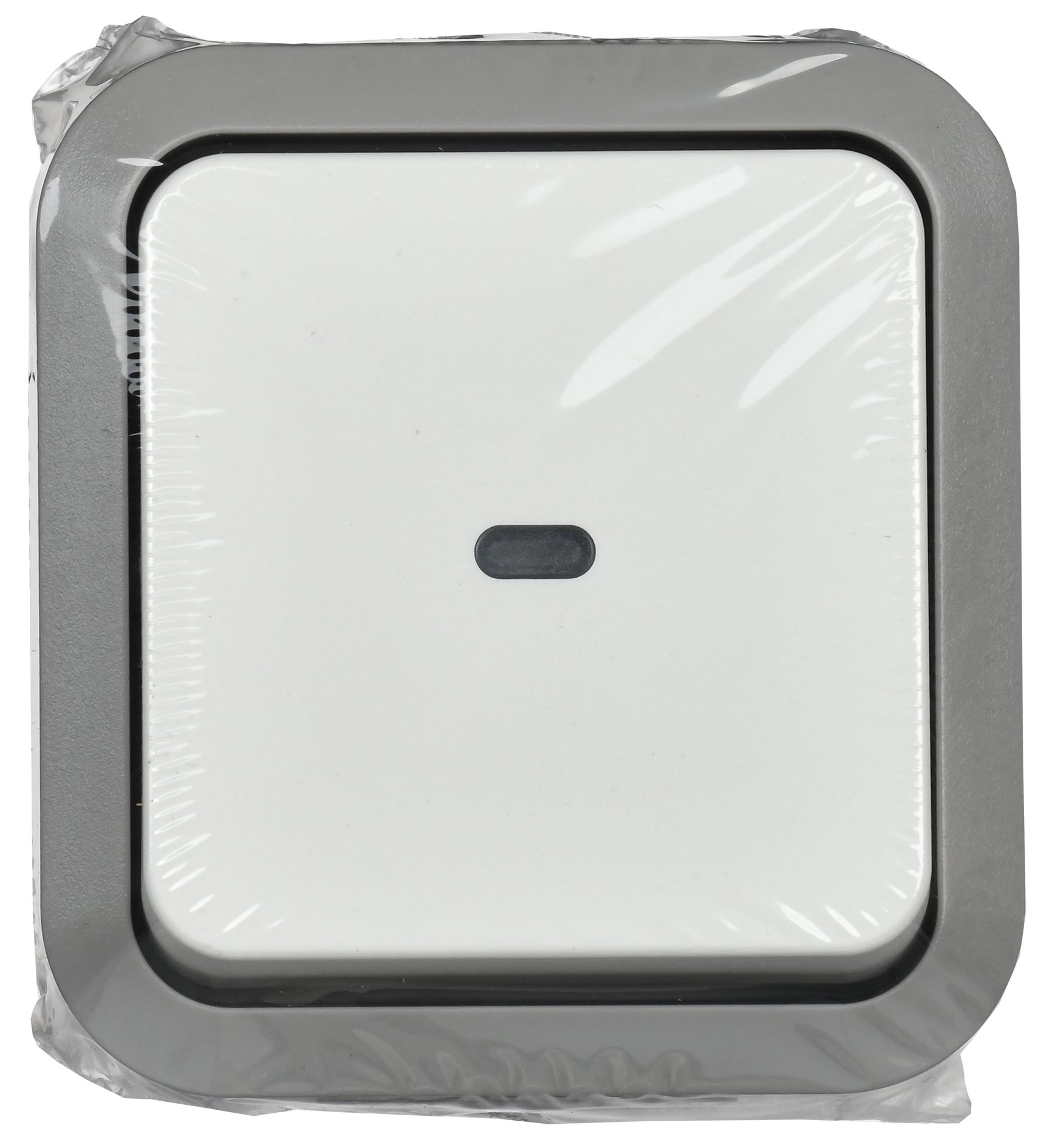 TORS Переключатель одноклавишный с индикацией 10А IP55 TS202 серо-белый IEK - Фото 2