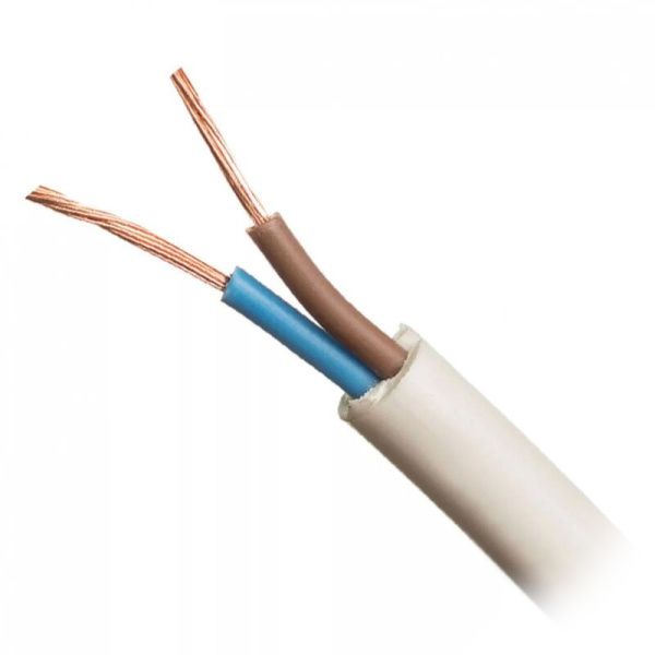 Провод ПВС-Т 2х1,0 бел Автопровод