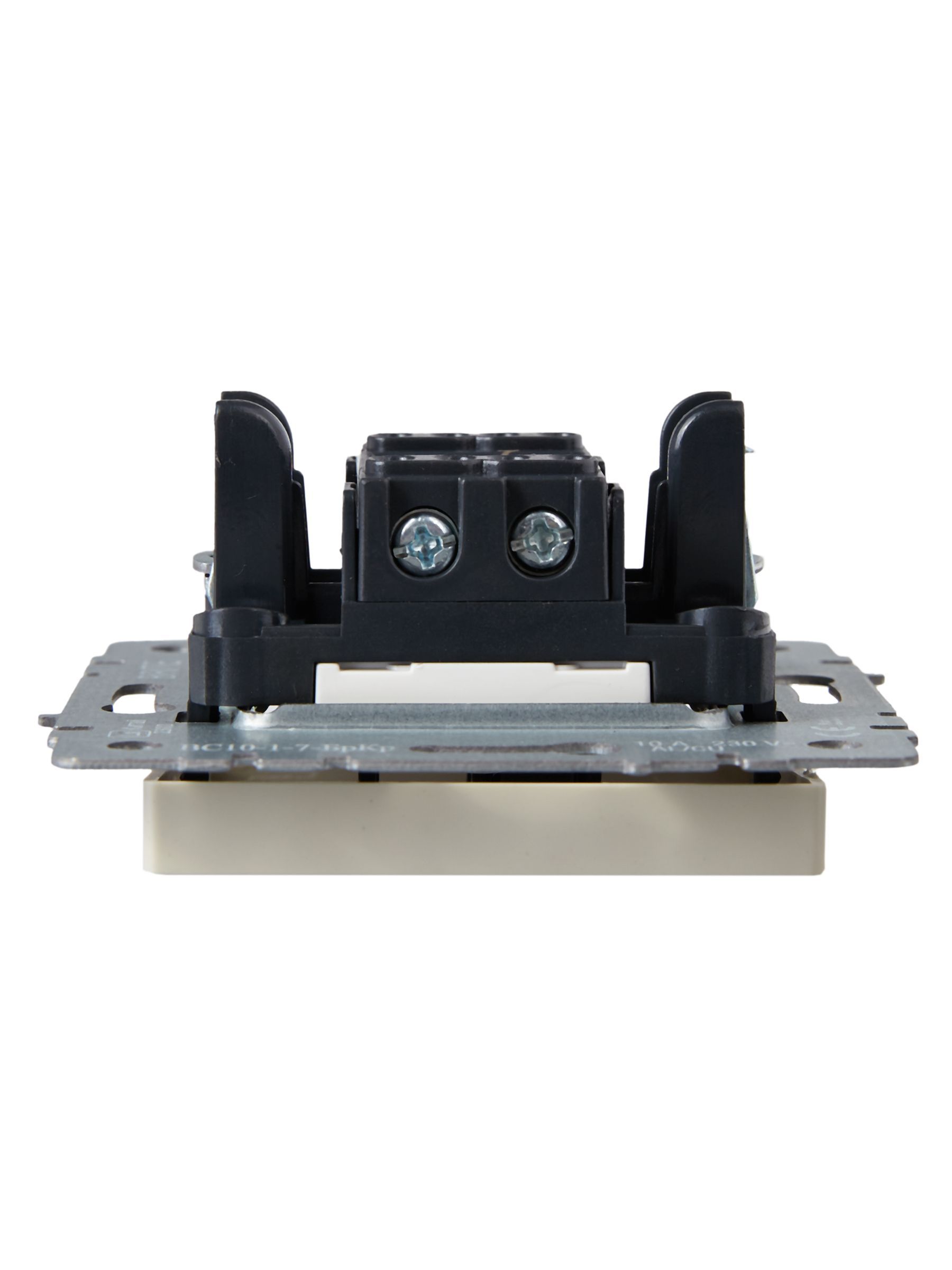 BRITE Выключатель 1-клавишный проходной с индикацией 10А ВС10-1-7-БрКр бежевый IEK - Фото 3