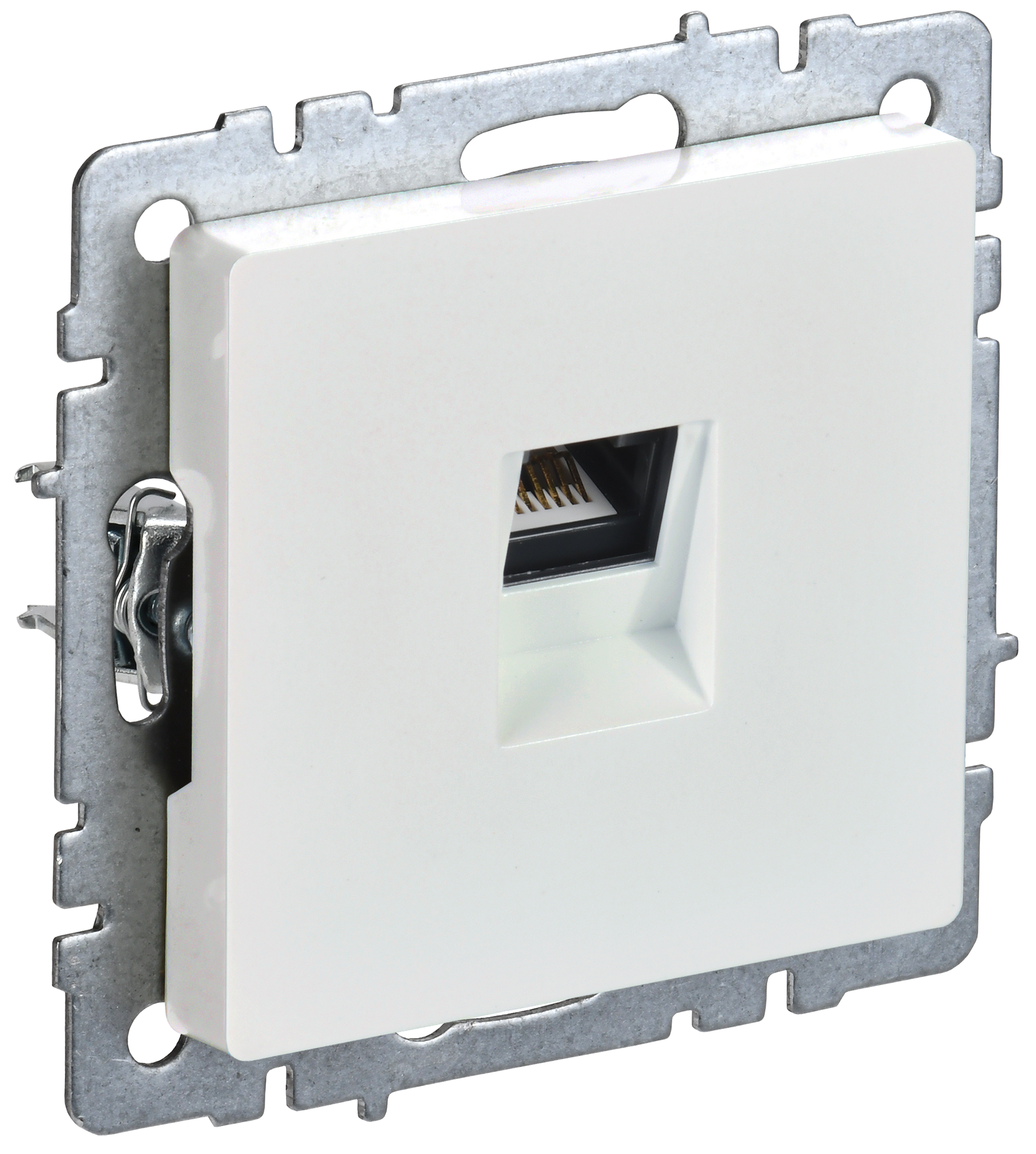 BRITE Розетка компьютерная RJ45 кат.6 РК11-БрЖ жемчуг IEK