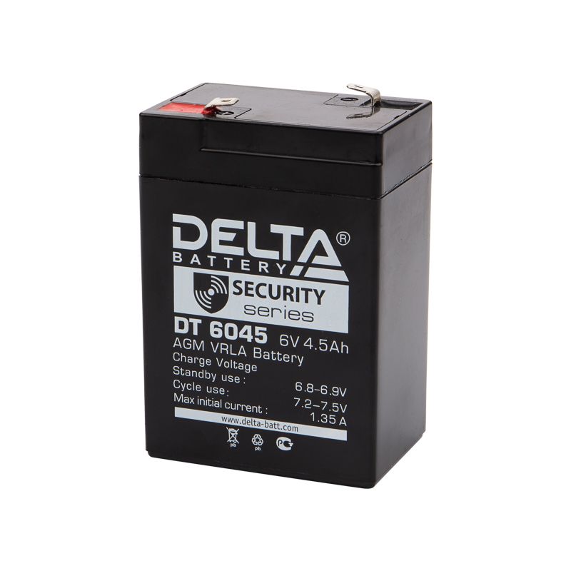 Батарея аккумуляторная 6В, 4,5Ач, 1 штука 30-6045-4