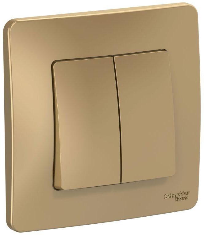 Выключатель 2-кл. СП Blanca 10А IP20 (сх. 5) 250В титан SE BLNVS010504 - Фото 2