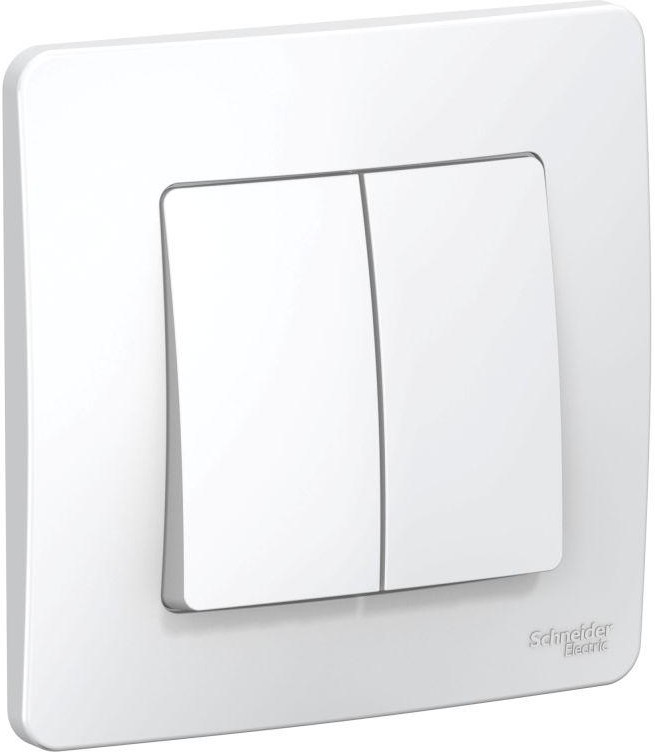 Переключатель проходной 2-кл. СП Blanca 10А IP20 (сх. 6+6) 250В бел. SE BLNVS106601 - Фото 2