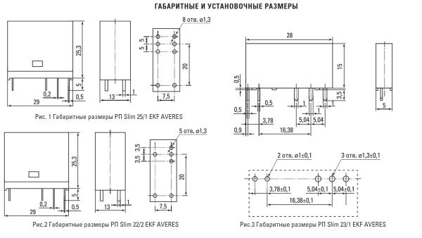 Реле промежуточное с розеткой в сборе РП slim 23/1 6A 230В AC - Фото 8