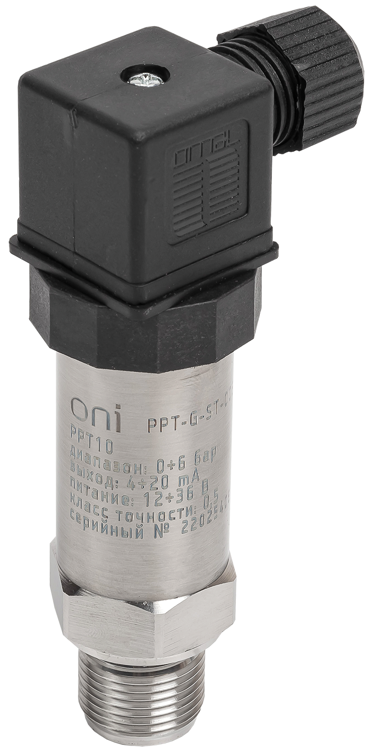 Преобразователь избыточного давления PPT10 0,5% 0-6Бар 4-20мА M20 DIN43650 ONI PPT-G-ST-006-4-20-3-2