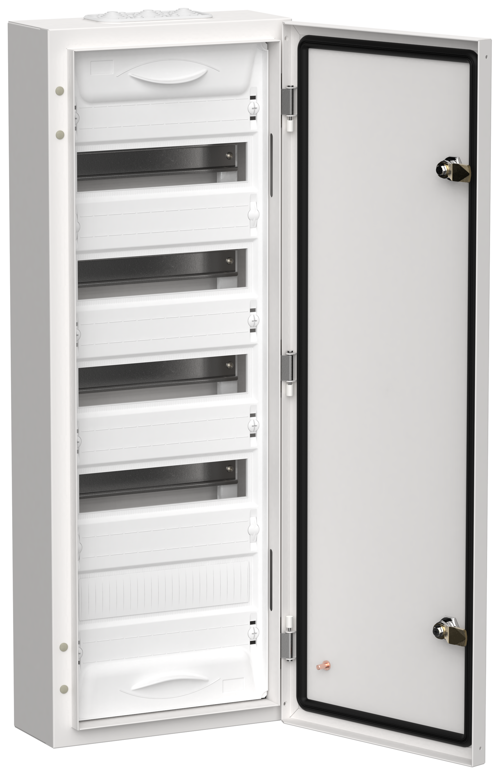 TITAN 5 Корпус металлический ЩРн-60 (1х60) 835х310х140мм IP54 белый (одна дверь) IEK