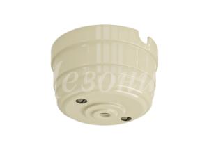 Корпус розетки потолочной фарфоровый, D70x40, цвет - слоновая кость GE70811-02