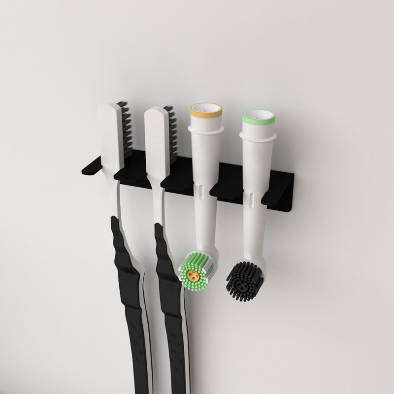 Держатель для хранения зубных щеток и насадок, монтаж без сверления, черный REXANT 38-0695