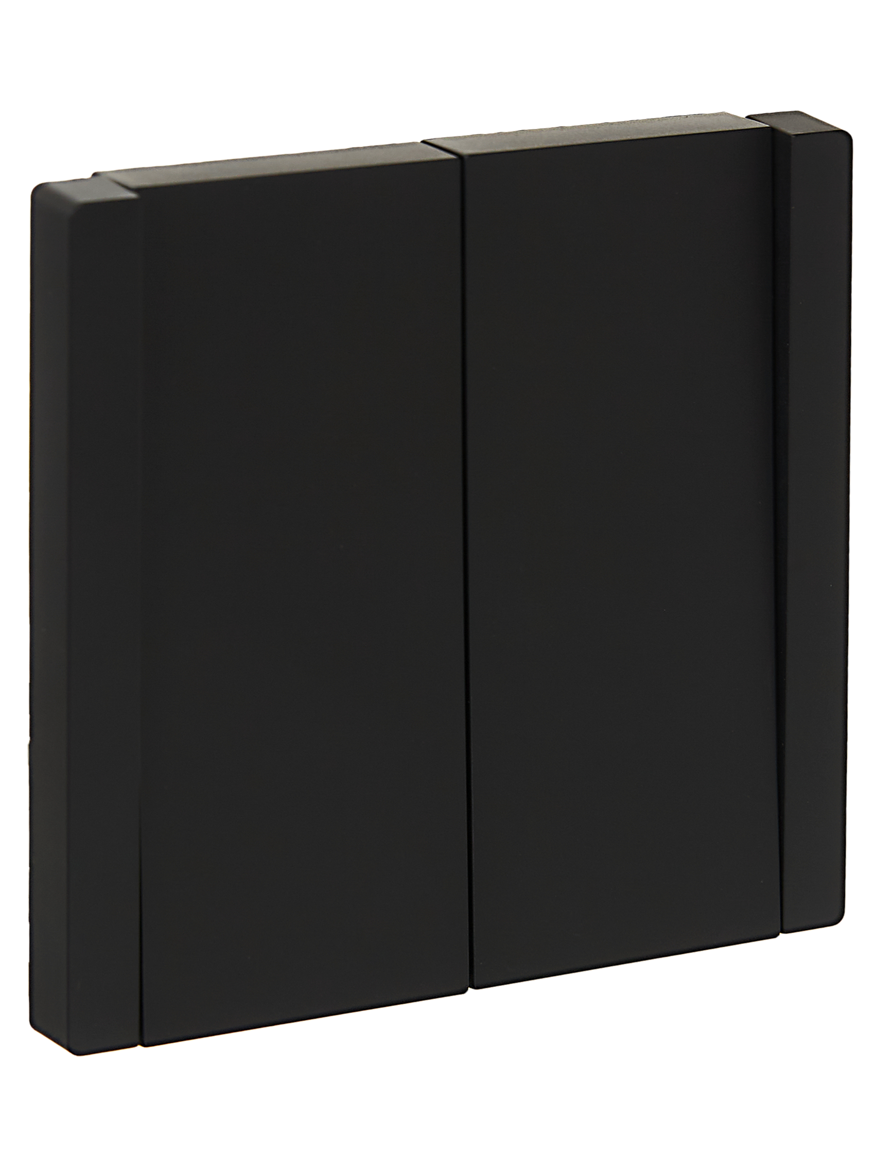 FORTE&PIANO Выключатель 2-клавишный 10А FP105 черный IEK FP-V20-0-10-1-K02