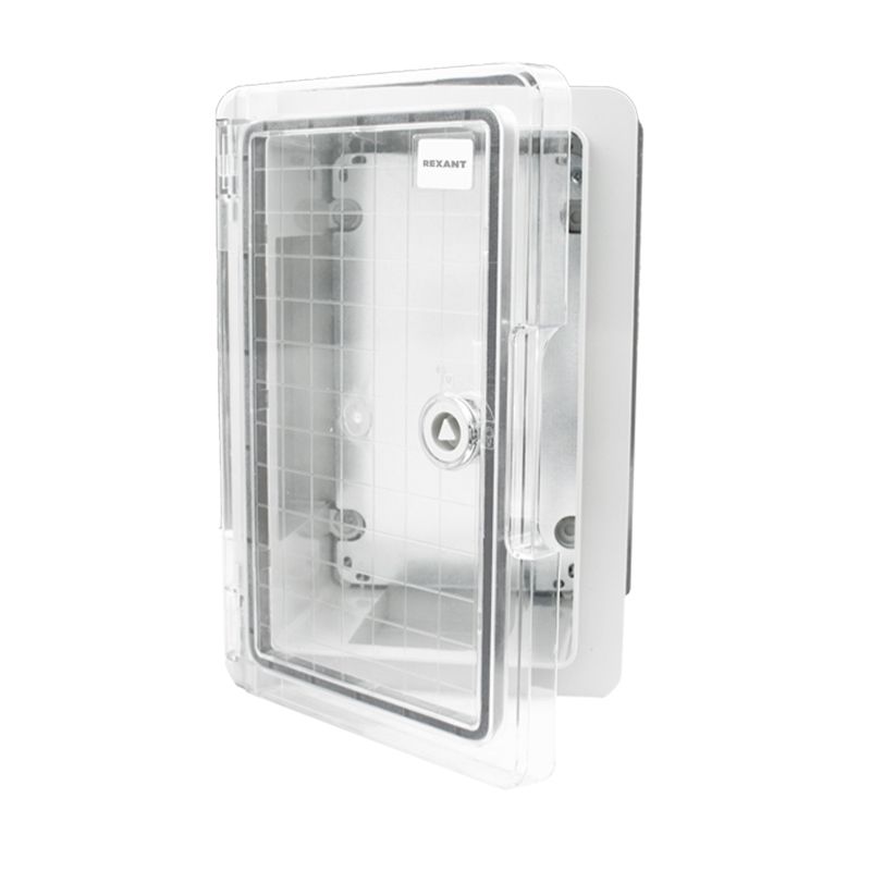 Корпус пластиковый ЩМПп с прозрачной дверцей и монтажной панелью 300х200х130мм, АБС, УХЛ1, IP65 REXANT 11-0410