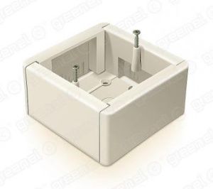 Коробка установочная универсальная 88х88х44мм БЕЛАЯ (50шт) GE40231-01