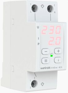 Реле напряжения с контролем тока welrok VI-40 red 4660251140243