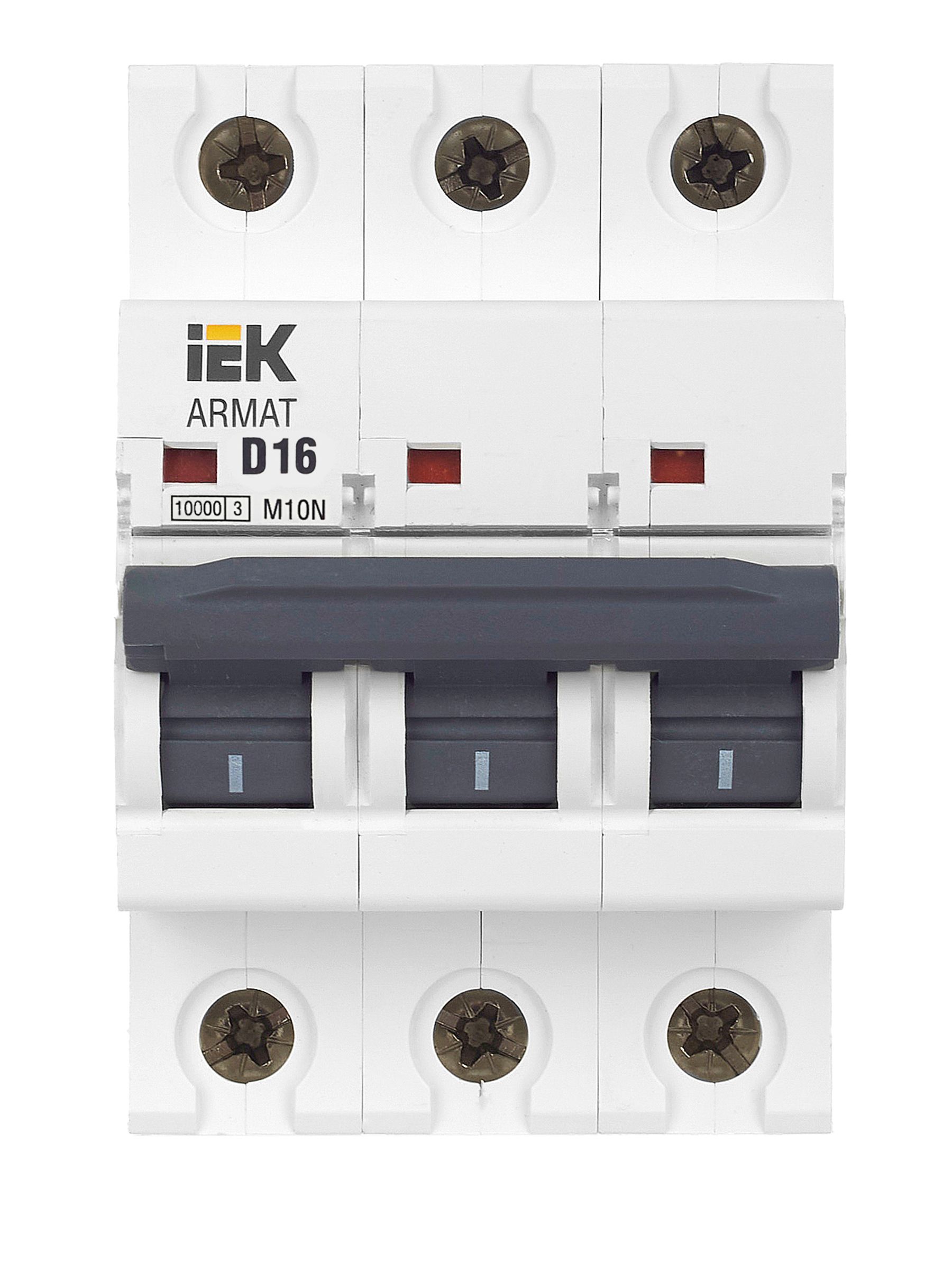 ARMAT Автоматический выключатель M10N 3P D 16А IEK - Фото 5