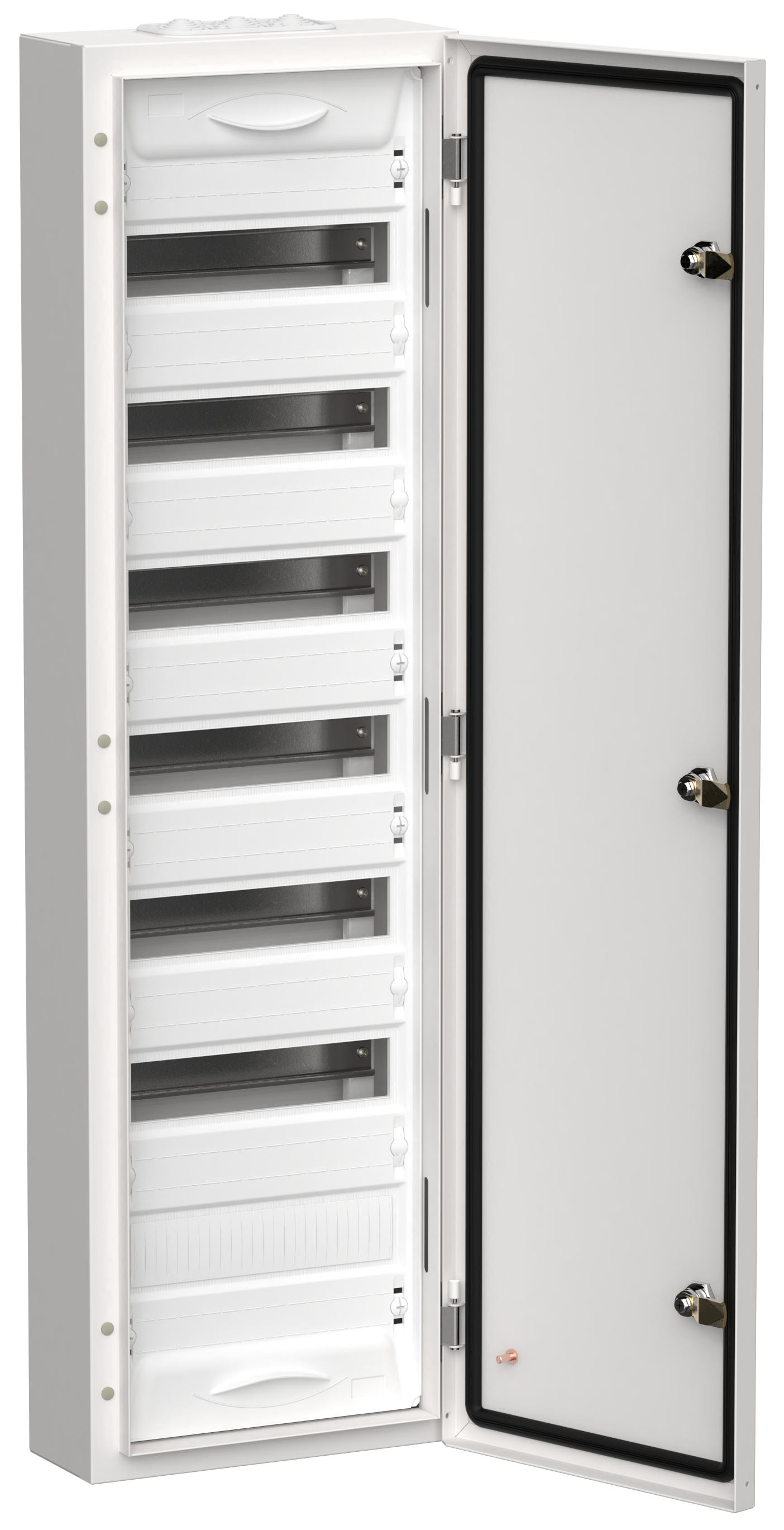 TITAN 5 Корпус металлический ЩРн-84 (1х84) 1085х310х140мм IP54 белый (одна дверь) IEK