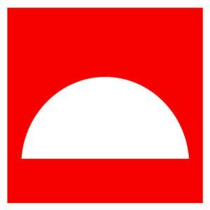 Знак наклейка F06 "Место размещения нескольких средств противопожарной защиты" (200x200) фотолюминесцентный EKF an-f-06-f