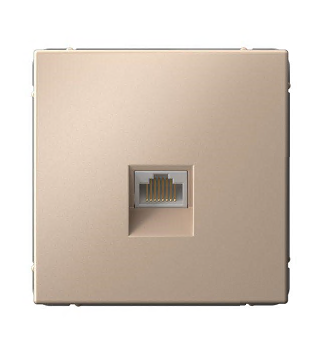 Розетка компьютерная ArtGallery RJ45 кат.6A механизм песочн. SE GAL001286