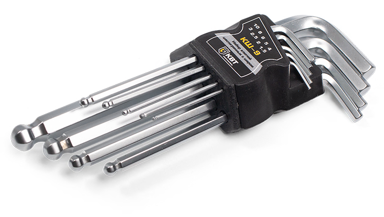 Набор шестигранных ключей с шаром КШ-9, 78368  ELC0200399112