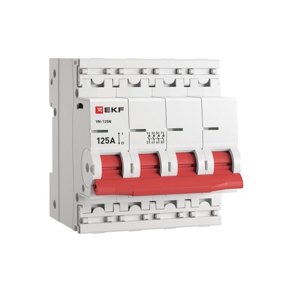 Выкл. нагрузки ВН-125N 4P 125А PROXIMA EKF S1254125