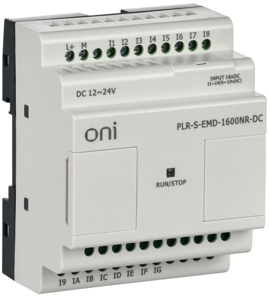Логическое реле PLR-S ONI. Модуль расширения 16 каналами дискретного ввода. Напряжение питания 12-24 В DC