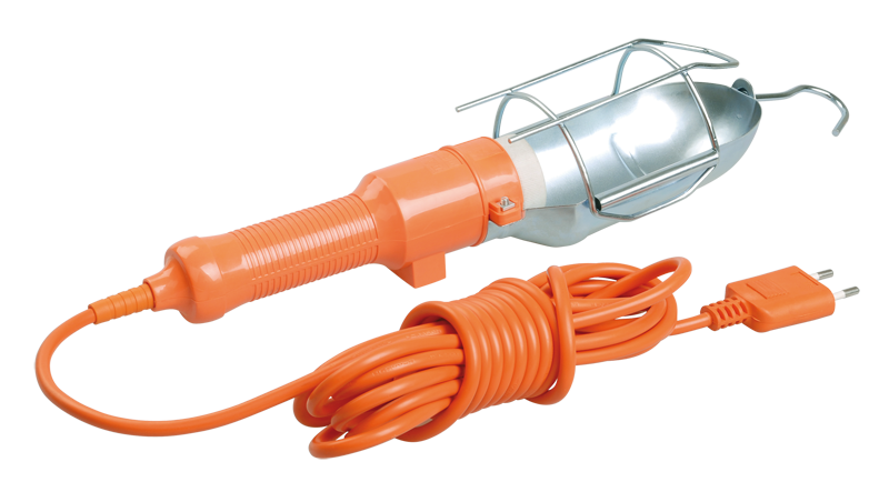 Светильник переносной УП-1Р плоская вилка (с выключателем) 2Р/10м 2х0,75 IEK WSP20-10-K09