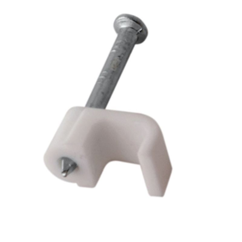 Крепеж кабеля плоский 4х2 мм, белый (20 шт/уп) REXANT 07-4204-20