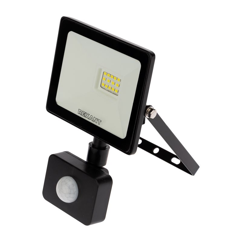 Прожектор светодиодный СДО 20Вт 1600Лм 6500К холодный свет, с микроволновым настраиваемым датчиком движения REXANT 605-008