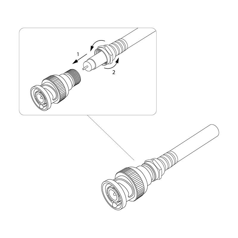 Переход штекер BNC - гнездо F REXANT - Фото 4