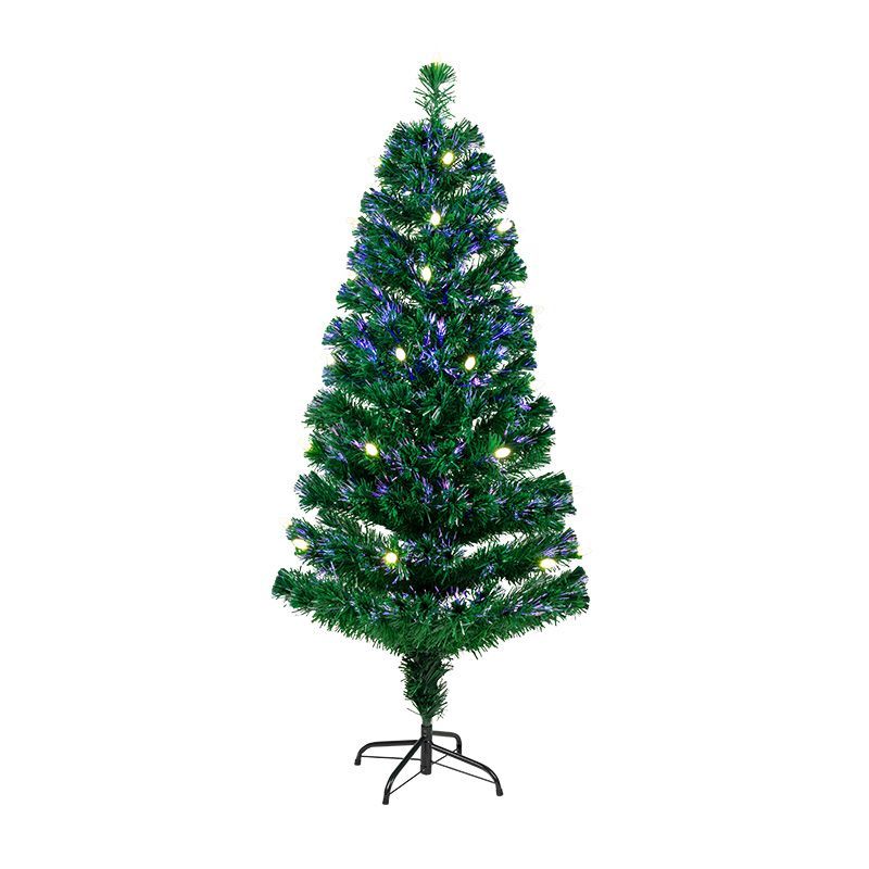 Новогодняя Ель с шишками 210 см фибро-оптика ТЕПЛЫЙ БЕЛЫЙ цвет 533-236