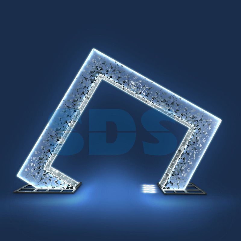 Декоративная арка Ромб 300 см белая 501-448