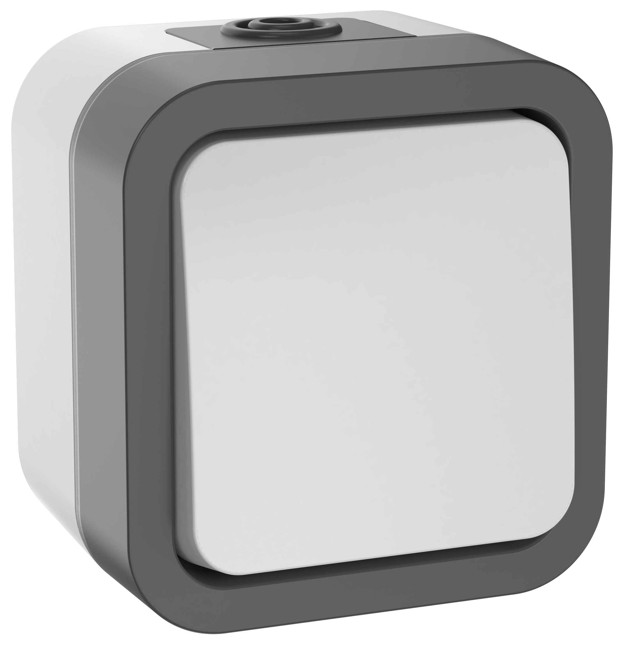 TORS Переключатель одноклавишный 10А IP55 TS201 серо-белый IEK TS-V10-0-10-55-K41