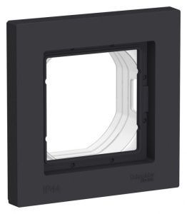 Рамка 1-м AtlasDesign Aqua IP44 карбон SE ATN441001 1324374