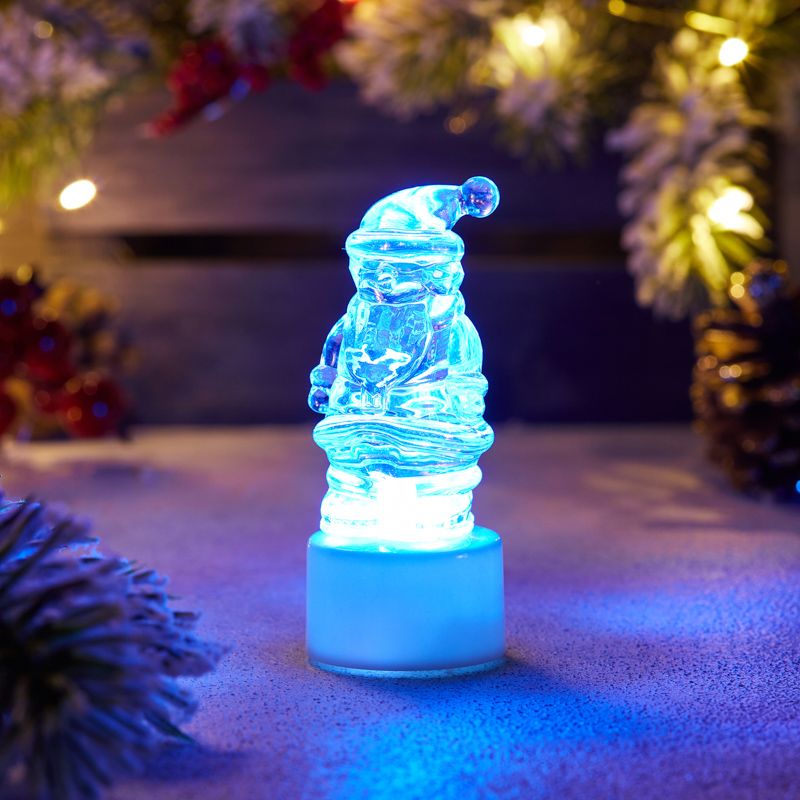 Фигура светодиодная на подставке Санта Клаус, RGB - Фото 4