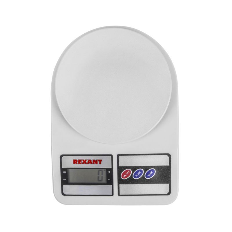Весы настольные электронные, универсальные, от 1 гр. до 5 кг, пластик  REXANT 72-1003