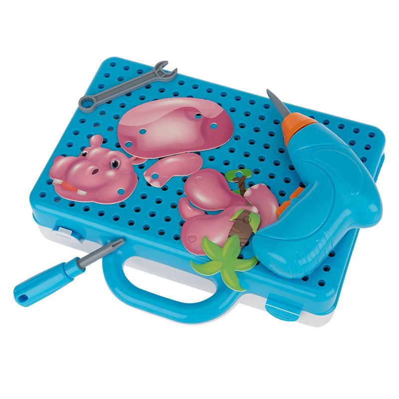 Развивающий детский конструктор с шуруповертом и мозаикой Смородинка 225 деталей Смородинка 70-0725