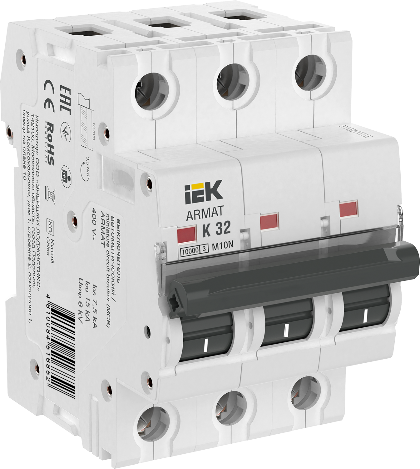 ARMAT Автоматический выключатель M10N 3P K 32А IEK