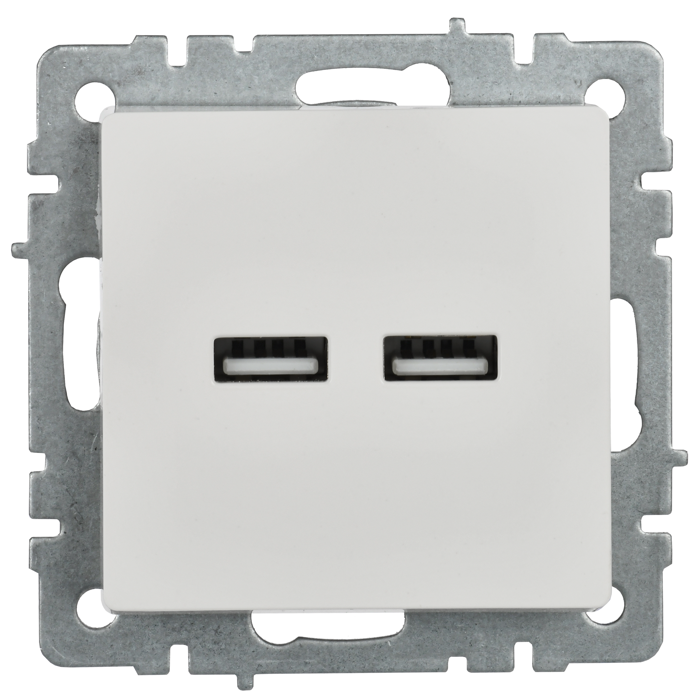 BRITE Розетка USB A+A 5В 3,1А РЮ10-1-БрБ белый IEK - Фото 4