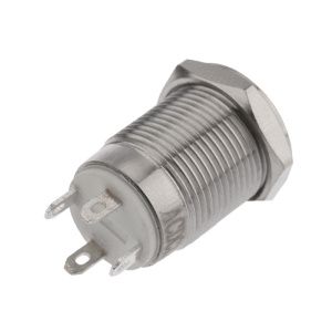 Кнопка  антивандальная Ø12 12В Б/Фикс (2с) (ON)-OFF синяя (A-12-C2) REXANT (в упак. 1шт.) - Фото 4