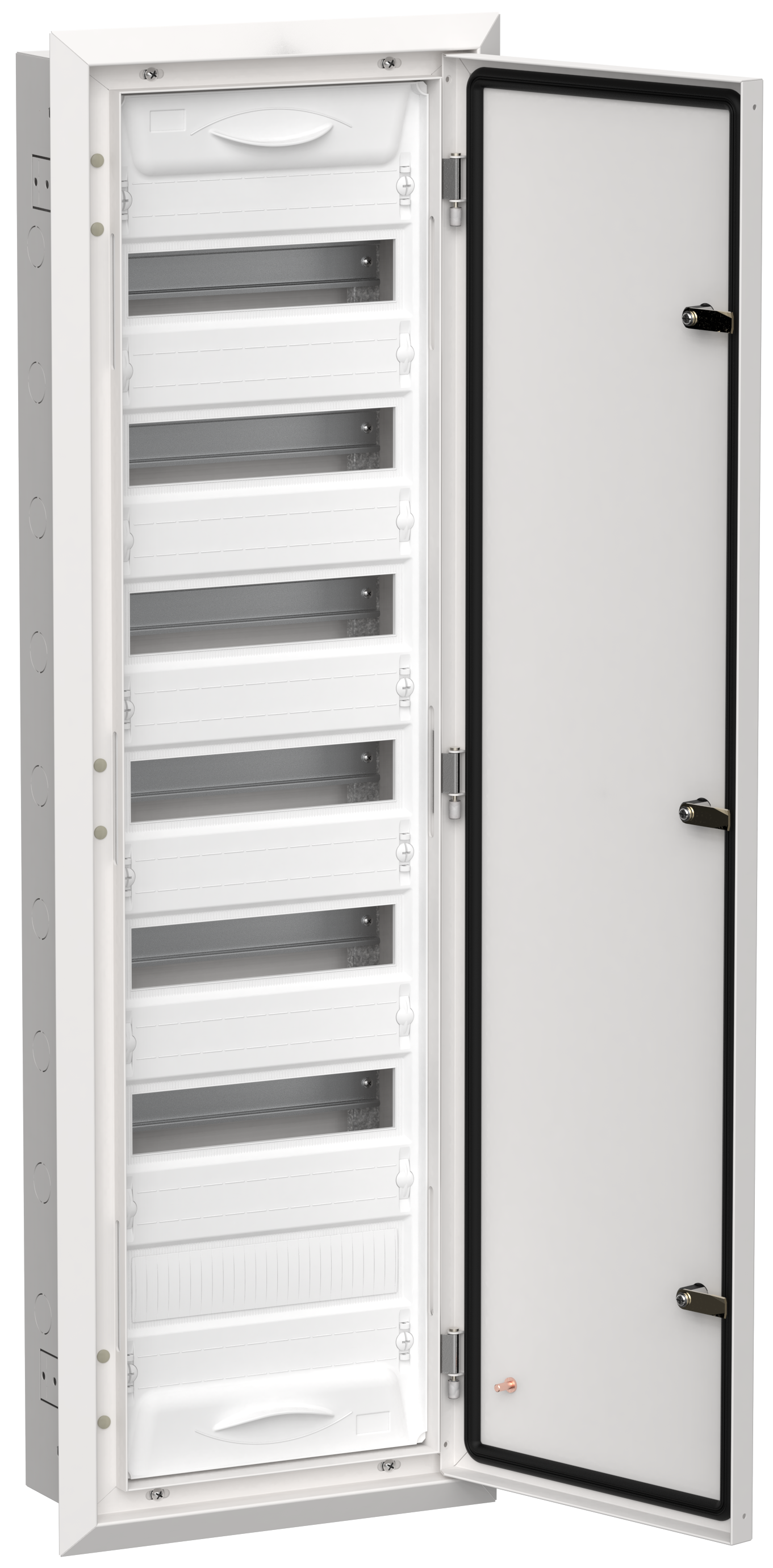 TITAN 5 Корпус металлический ЩРв-84 (1х84) 1130х365х130мм IP31 белый (одна дверь) IEK TI5-50-V-084-31