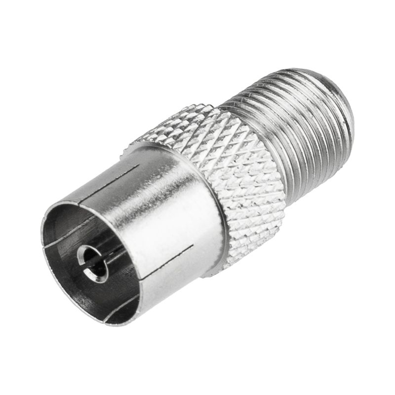 Переходник антенный, (гнездо F - гнездо TV), 1 шт. REXANT 06-0024-A