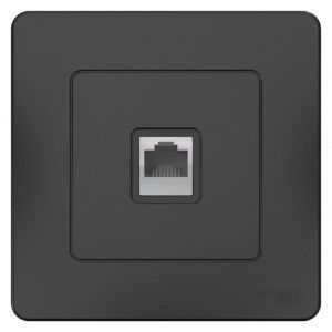 Розетка компьютерная 1-м СП Blanca RJ45 кат.5E антрацит SE BLNIS045006 1210387