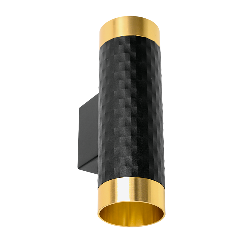 Накладной светильник WOLTA WSL-GU10/W10BG IP20 под лампу GU10 Чёрный/золото CELLA D55x170 1/30 - Фото 4