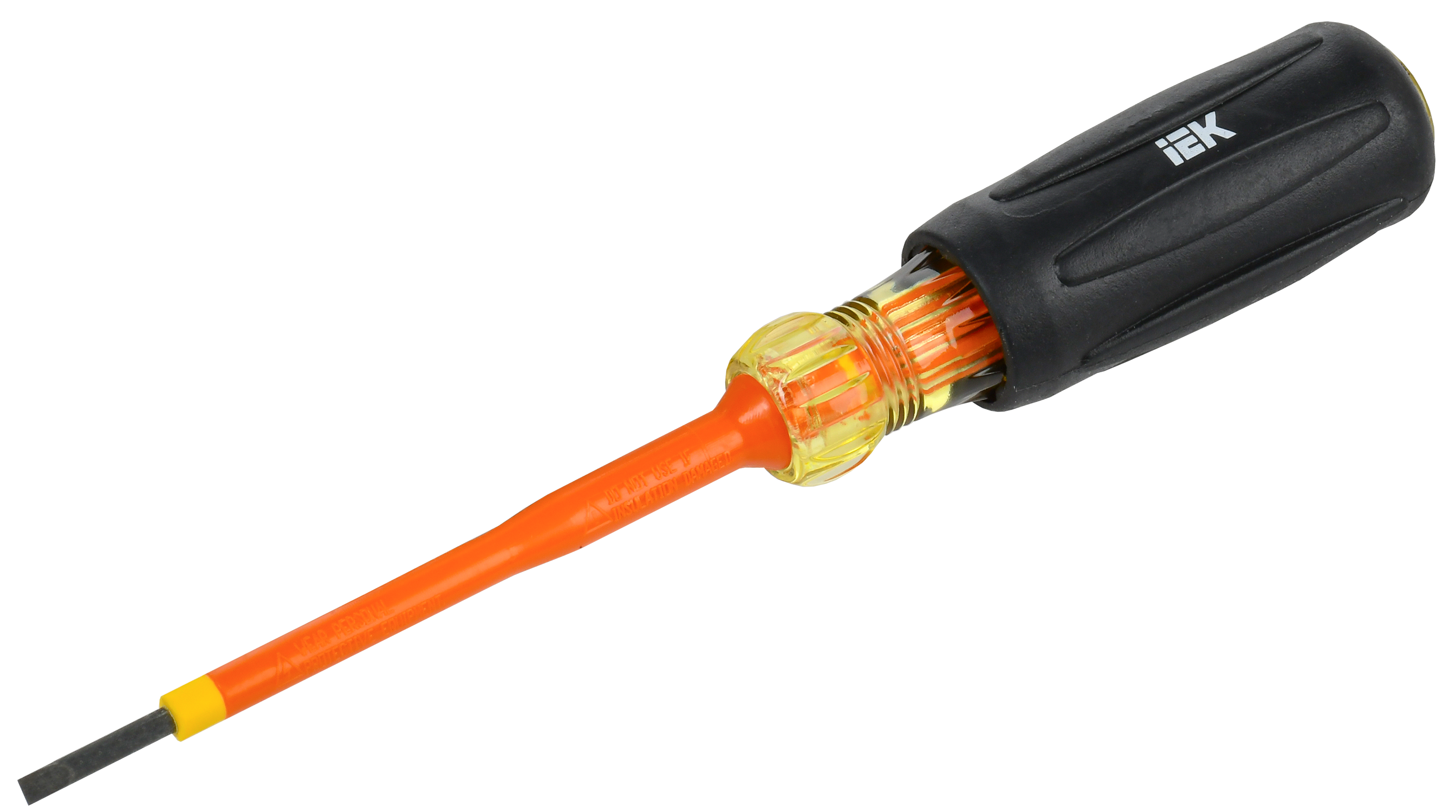 ARMA2L 5 Отвертка диэлектрическая SL2,5х75 Т3 IEK A2L5-SC30-T3-SL-25-075