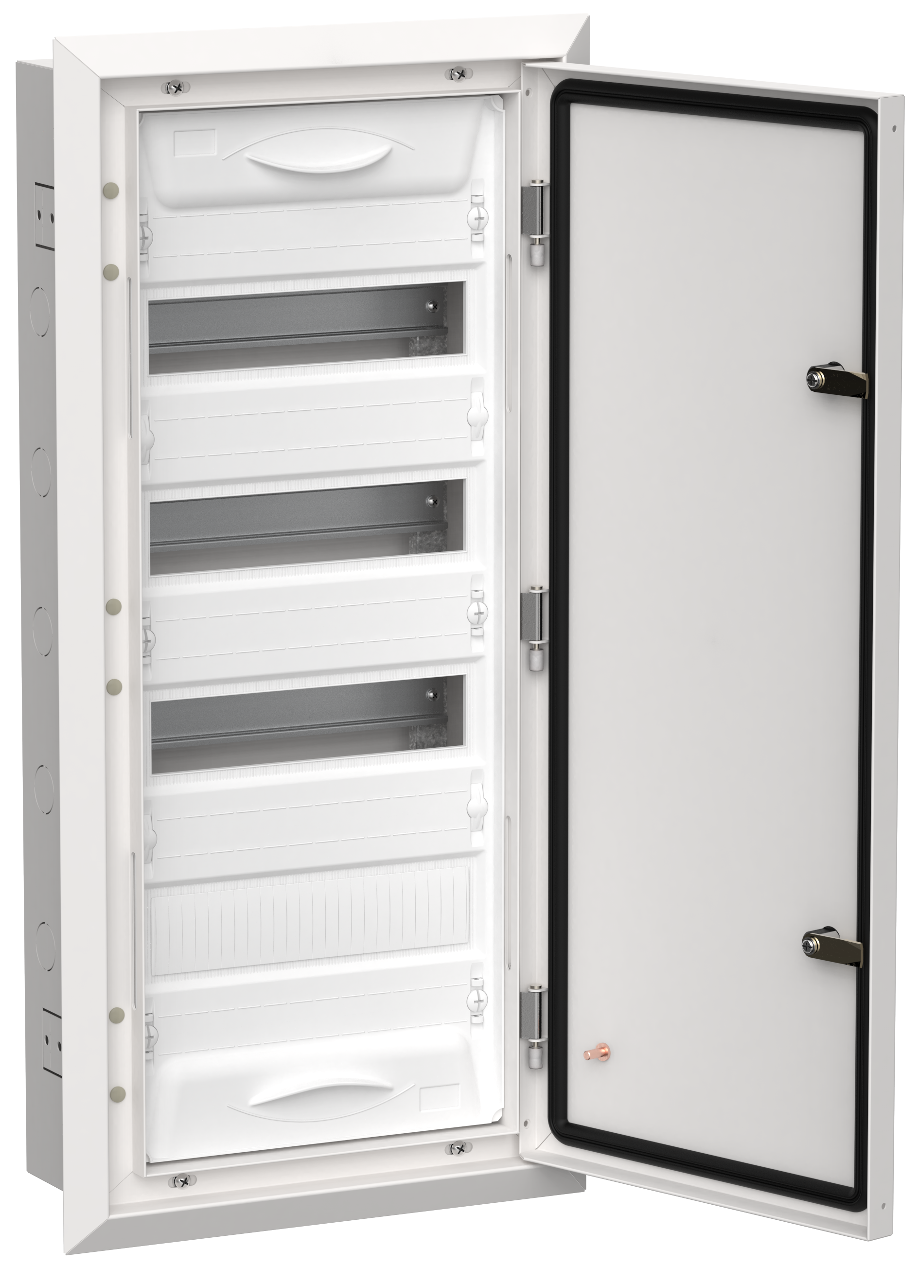 TITAN 5 Корпус металлический ЩРв-48 (1х48) 755х365х130мм IP31 белый (одна дверь) IEK