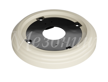 Рамка одноместная пластиковая, D 92x14 мм, цвет - слоновая кость, серия УСАДЬБА, ТМ МЕЗОНИНЪ