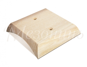 Накладка "Классика"на оцилиндрованное бревно D220мм., прямой угол, установочная площадка: 90 х 90 мм GE72711-00