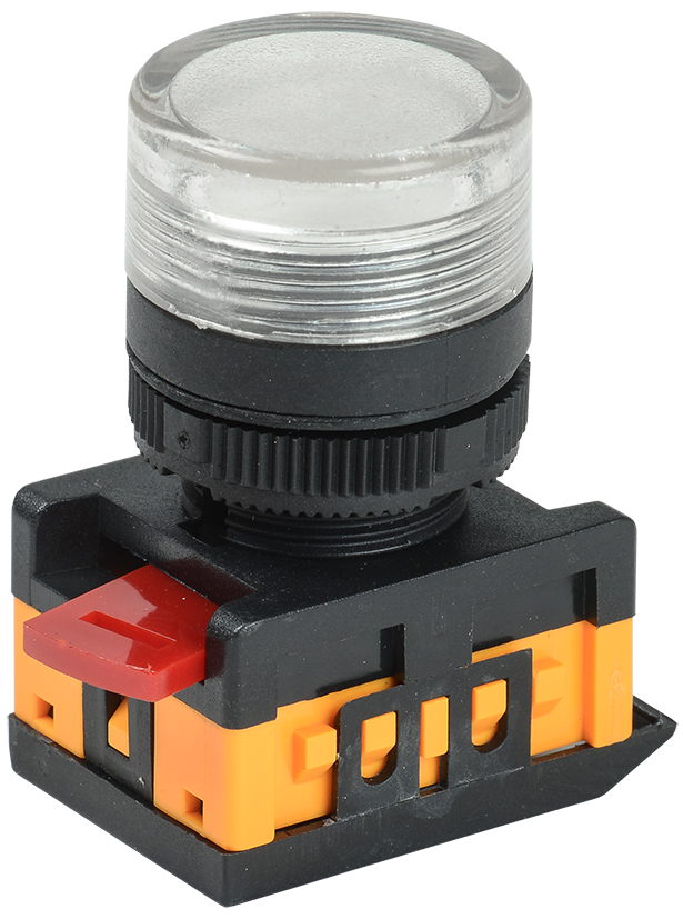 Лампа AL-22TE сигнальная d=22мм прозрачный неон/240В цилиндр IEK